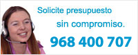 Solicite presupuesto sin compromiso al 968 478 908